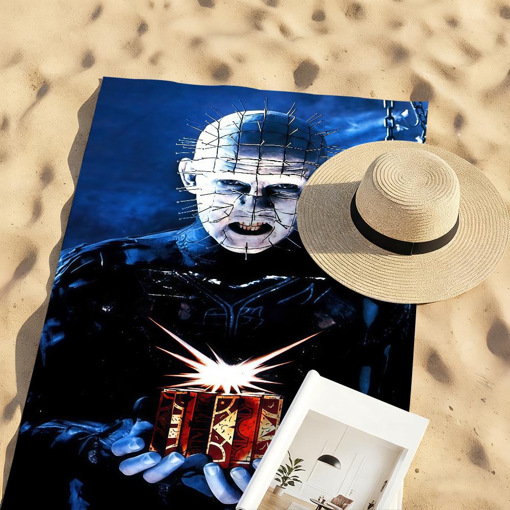 Horror Movie H-Hellraiser Towel Sports Quick Dry Travel Camping Gear Sandproof Soft Light Large Beach Towel