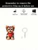 1 cute puppy keychain 2D acrylic animal keychain bag backpack pendant car key pendant dog mom dad pet enthusiast gift