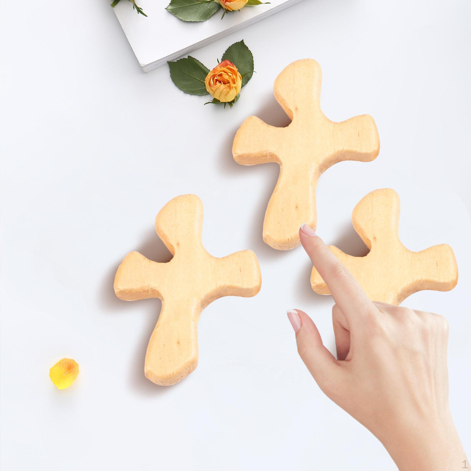 

5 шт. деревянный молитвенный крест ручной семейный заботливый портативный комфортный декор друг