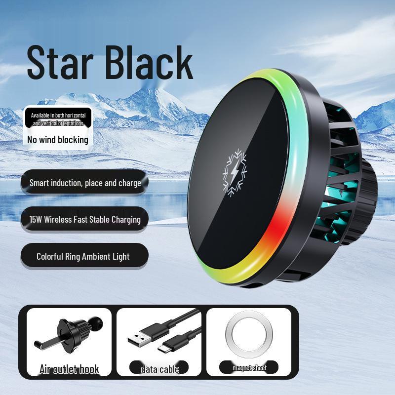 

Magnetic Wireless Car Charger & Phone Holder for Apple & Samsung - Fast Charge Compatible
