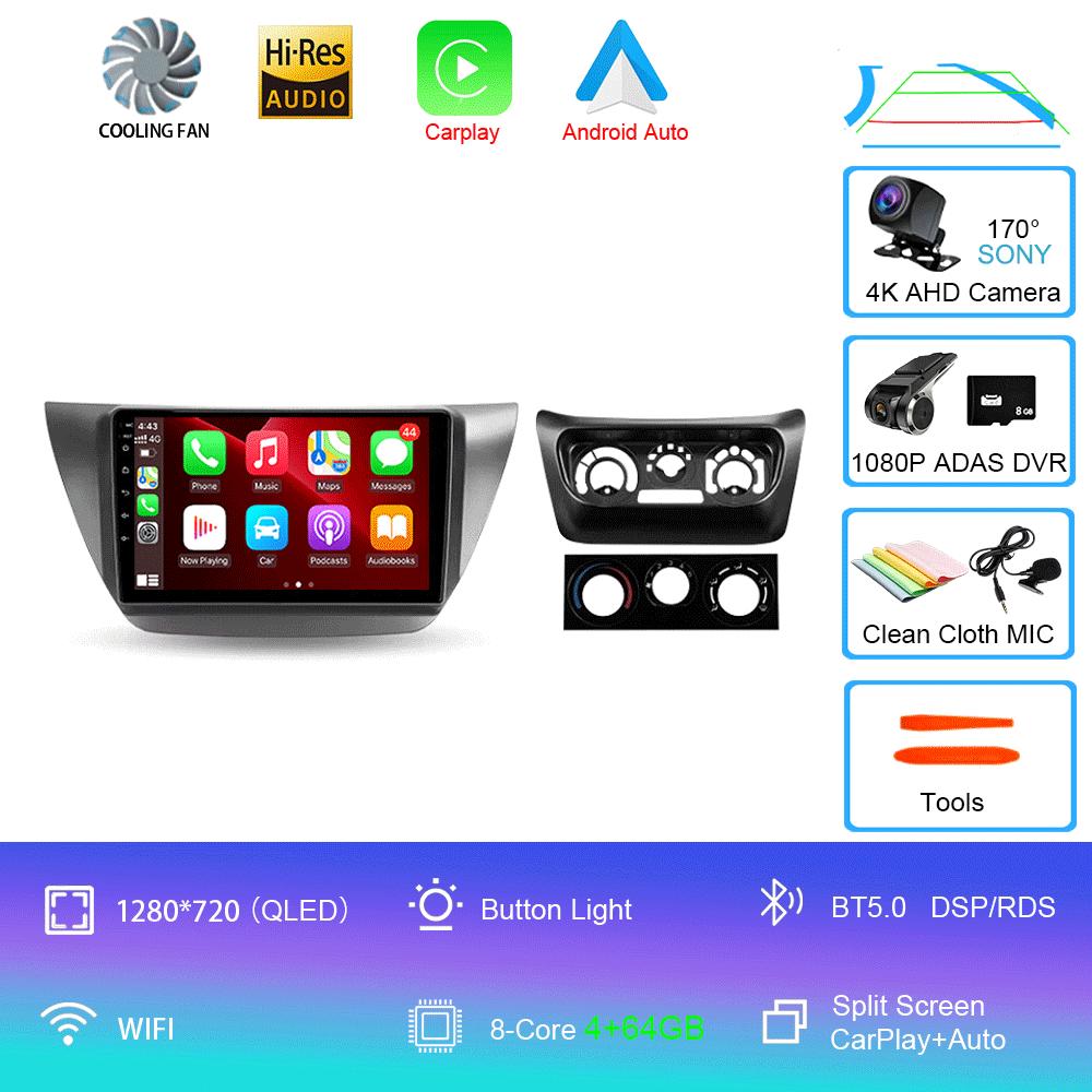 Android 14 Car radio For Mitsubishi Lancer 9 CS 2000 - 2010 Multimedia Video Player Stereo Navigation GPS No 2din 2 din dvd