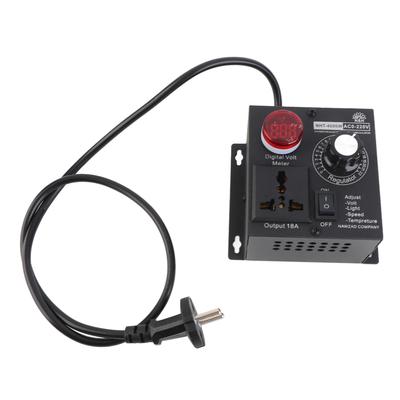 4000W Compact Variable Voltage Controller Portable Speed Temperature Light Voltage Adjuatable Dimmer SCR Voltage Regulator