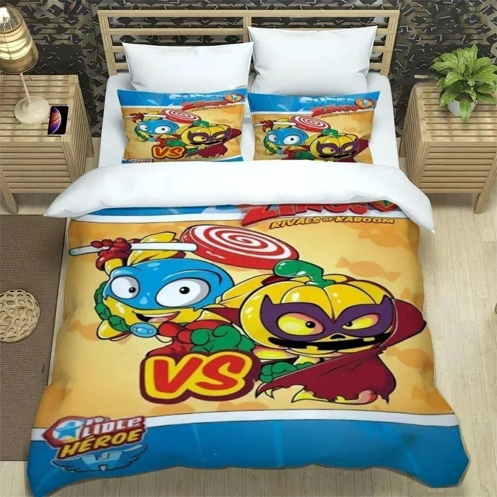 S-Superzings Bedding Sets S-Superzings Pattern Duvet Cover Set Gifts For Kids Bedroom Decor Kid Birthday Gift Birthday Decor