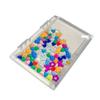 Flowing Flower/Heart Binder Notebook Color Transparent Cover Diary Book Loose Leaf Book  Gift