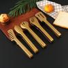 Mehrzweck-Gold-Lebensmittelzange Clips Brot Steak Clip Edelstahl Antihaft Ablassölklemme Heimküchenzubehör Utensilien