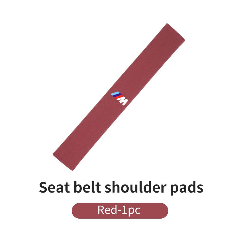 For BMW Car Seat Belt Shoulder Cover Protection Pad Auto Emblem Accessories E93 F10 F20 F30 F40 F15 F25 F26 F31 F49 F86 M3 M5 X3 SLZPW1