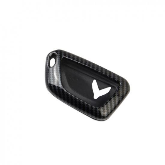 Carbon Fiber Style  Key Fob Case Cover Trim for Chevrolet Corvette C8 -2025