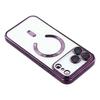For iPhone 17 Pro Magnetic Case WANLONFENG Full Protection Electroplated TPU Cover with Tempered Glass