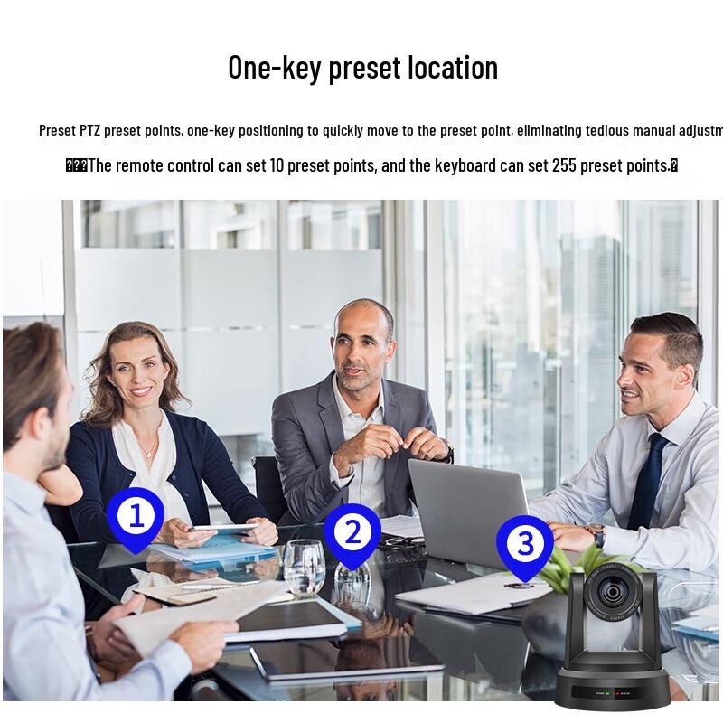 SHENGHUASHITONG AI Human Tracking 1080P PTZ Video Conference Camera (CN version)