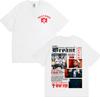 Rapper Bryant Myers Album 2025 Tour Cover T-shirts for Men Harajuku Gothic Streetwear T Shirt Male 100% Cotton Oversized T-shirt