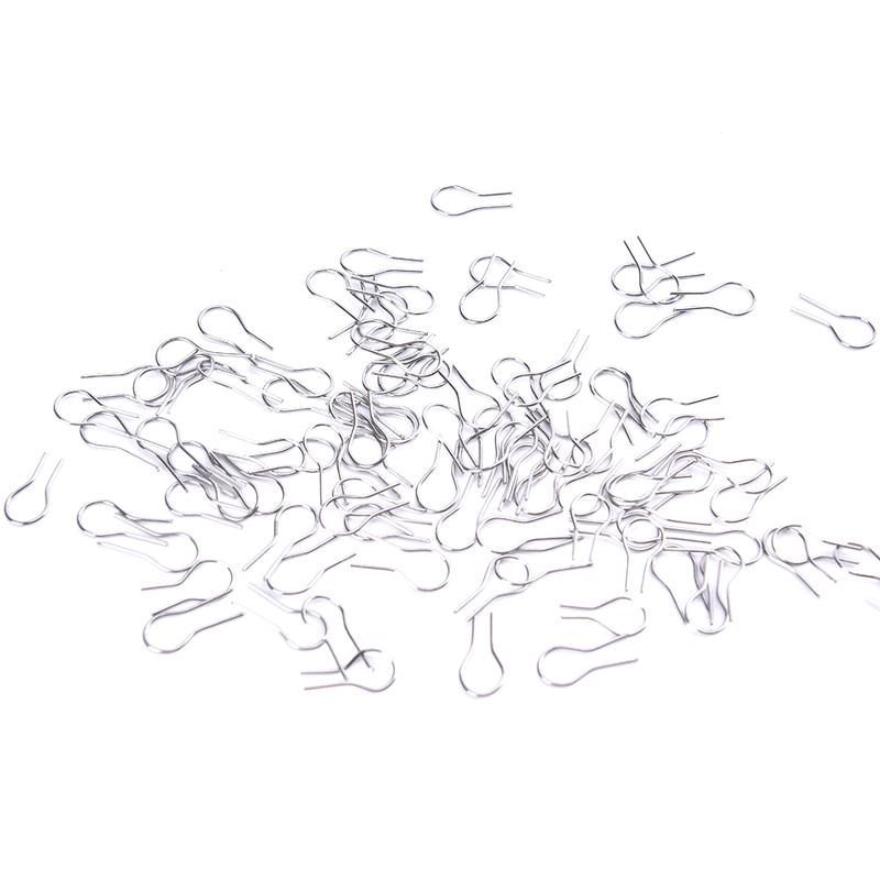 100 buc. Rezistență la temperaturi înalte Sârmă de tungsten Cârlig de agățat pentru ardere Inele de legătură