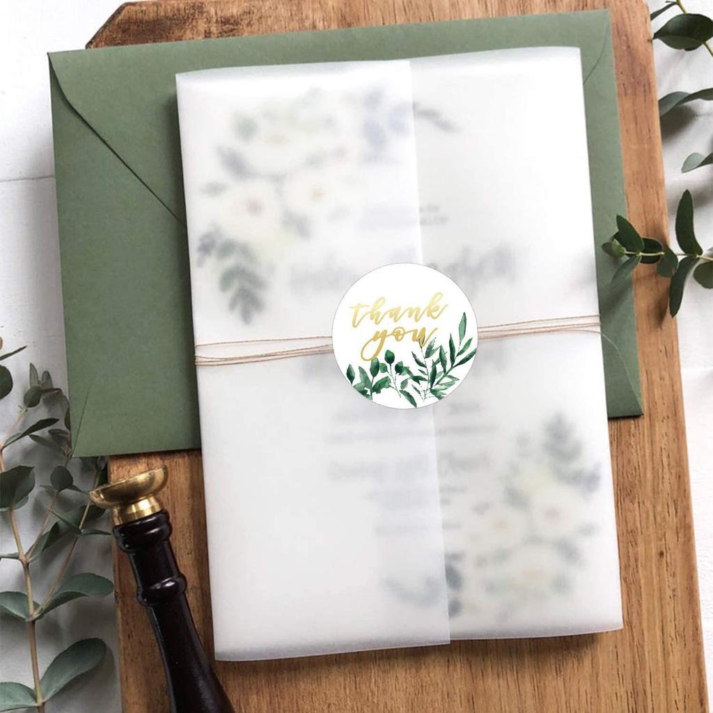 500 Děkuji Samolepek/Role - Dekorativní Dárková Série Samolepicí Štítky