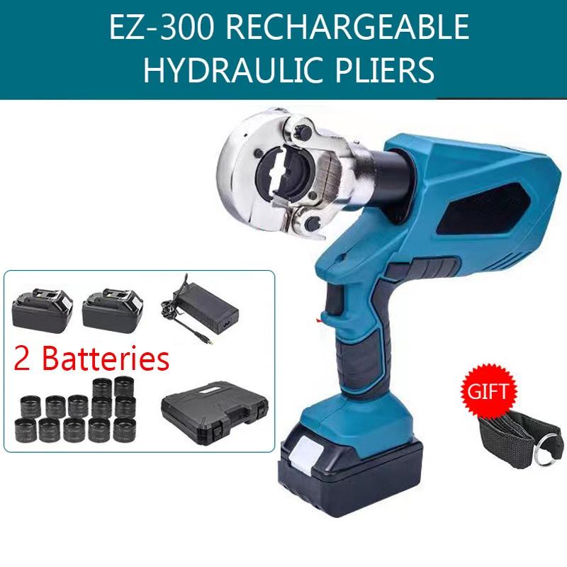 EZ-300/EZ-400 Rechargeable Hydraulic Pliers Portable Electric Hydraulic Crimping Pliers Charging Crimping Tool