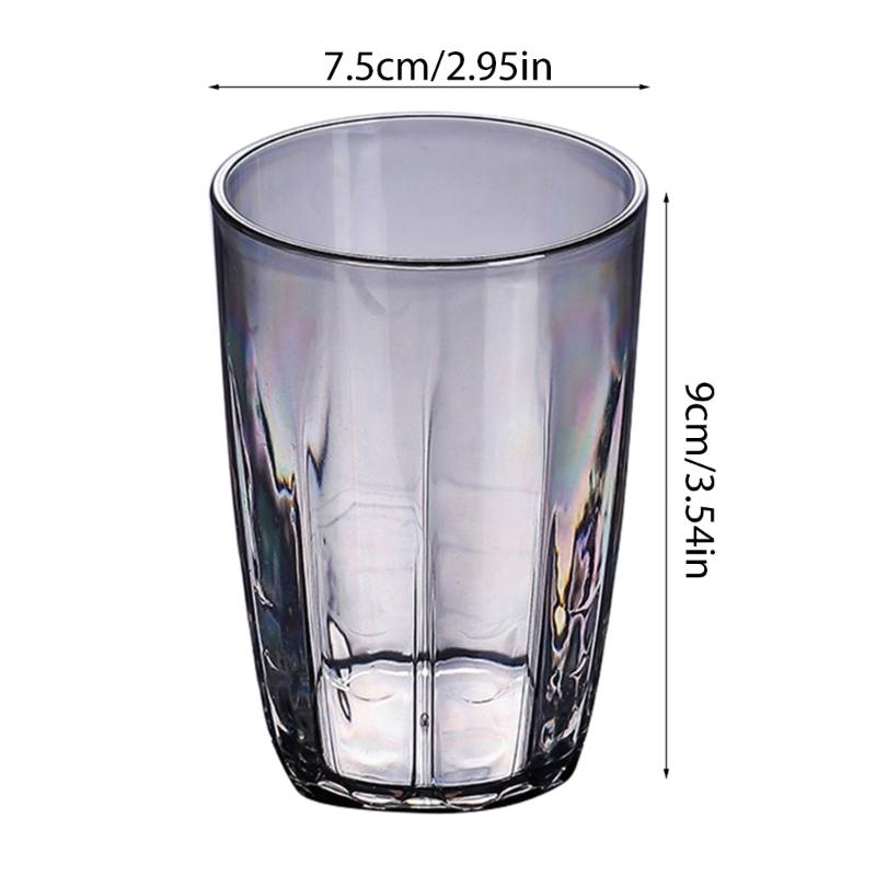 Shatterproof Plastic Wine Glass Unbreakable Water Tumblers Plastic Drinking Glasses for Bar Party Reusable Drinking Cups