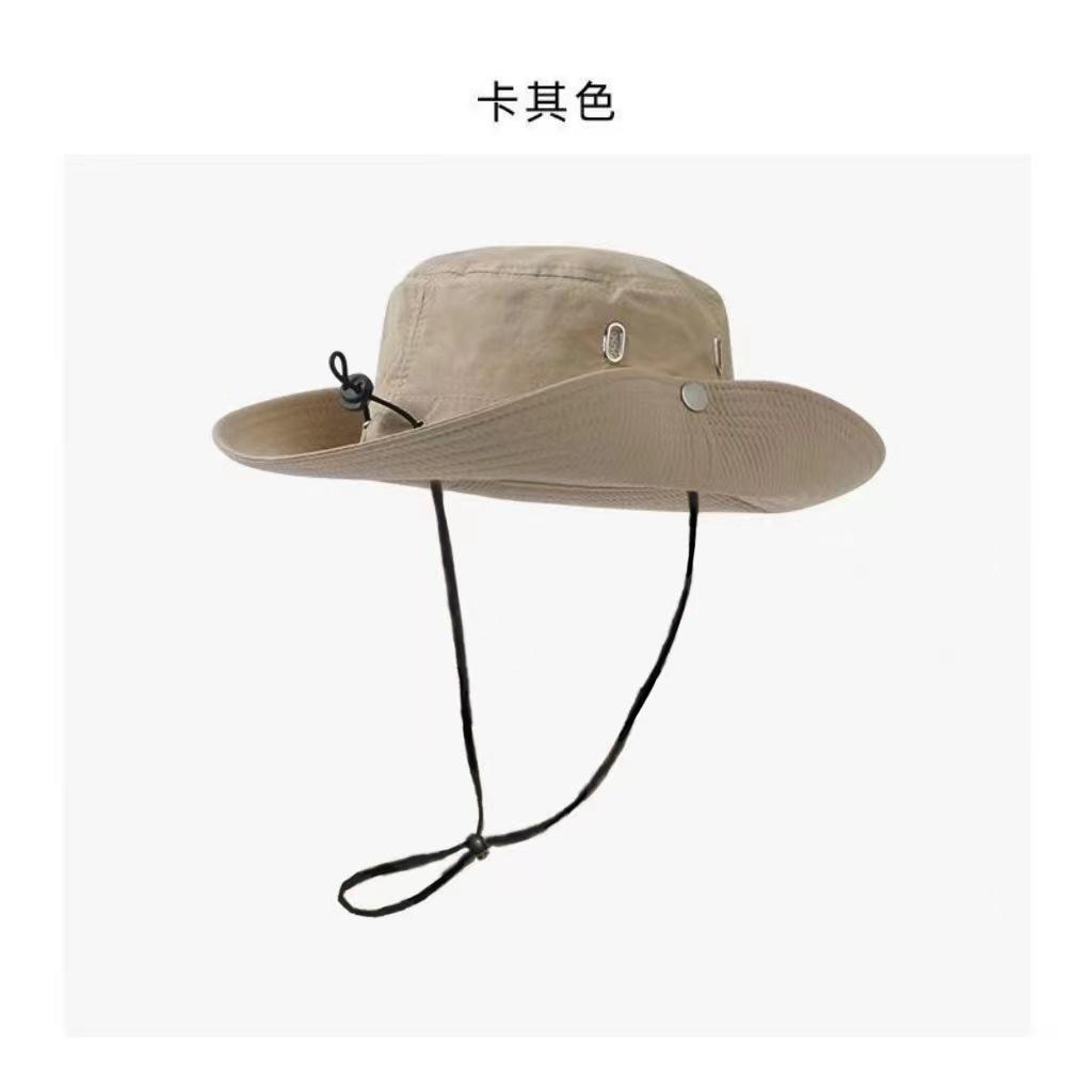 

Hat bucket hat outdoor mountaineering sun protection fashion big head circumference straw hat sun hat men s and women s neck protection tide summer One Size хакі