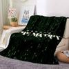 1pc The Matrix Flannel Throw Blanket - HD Printed Lightweight Soft Warm All-Season Blanket for Sofa, Bed, Travel, Camping 035