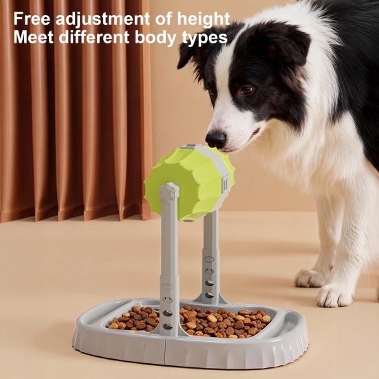 Etkileşimli Köpek Mama Kabı Eğlenceli Yavaş Besleyici Evcil Hayvan Zeka Oyuncakları Yüksekliği Ayarlanabilir Evcil Hayvan Ödül Dağıtıcı Köpekler Kediler İçin Sağlıklı Beslenme Ve IQ Eğitimi