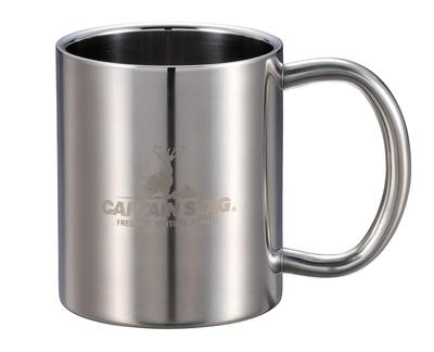 CAPTAIN STAG Outdoor Cup Mug Tumbler 250ml Double Stainless Steel Hollow Double Structure Stainless Steel NEW Palau UH-2006