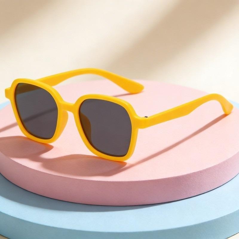 Korean Fashion Children's Cute Glasses Baby Square Sunglasses For Kids Shade For Boy And Girls Outdoor UV Shading Sun Glasses