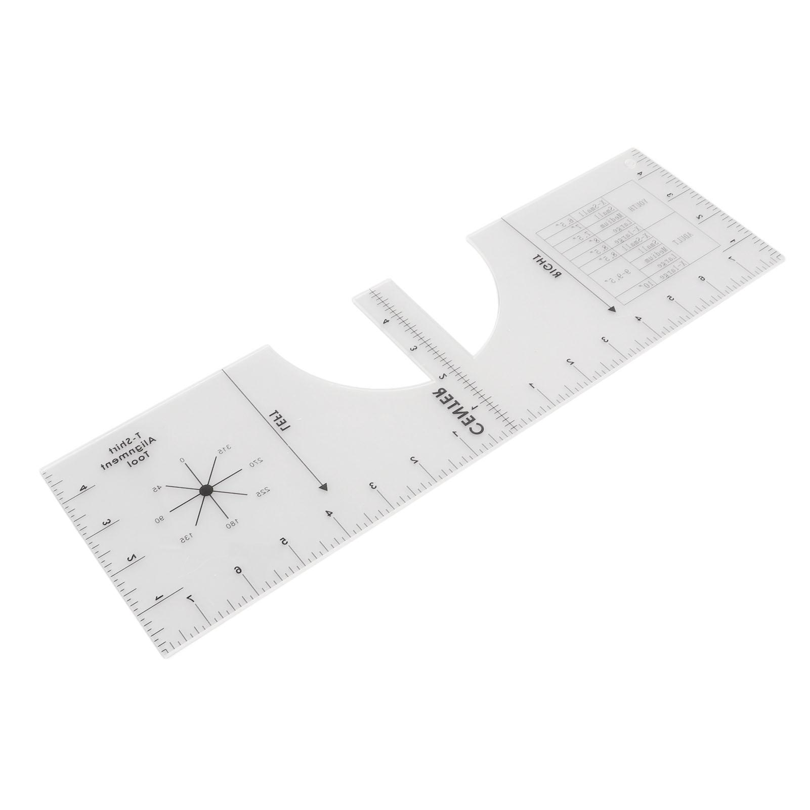 

Линейка для футболок, прочная, из ПВХ, точная шкала, легкий вес, простой в использовании инструмент для выравнивания футболок