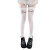 Japanese Kaomoji Cute Printed Subculture Knee Socks Pure Desire Two-Dimensional Expression Long Tall White Stockings