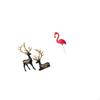 Reindeer Elk Resin Statue And Bird Figurine Sculpture Collection for Cabinet Tabletop Wedding