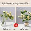 4/2Pcs Spiral Stem Holder for Flowers Clear Floral Frog Arranger for DIY Bouquet Vase Display Flower Arrangement Supplies