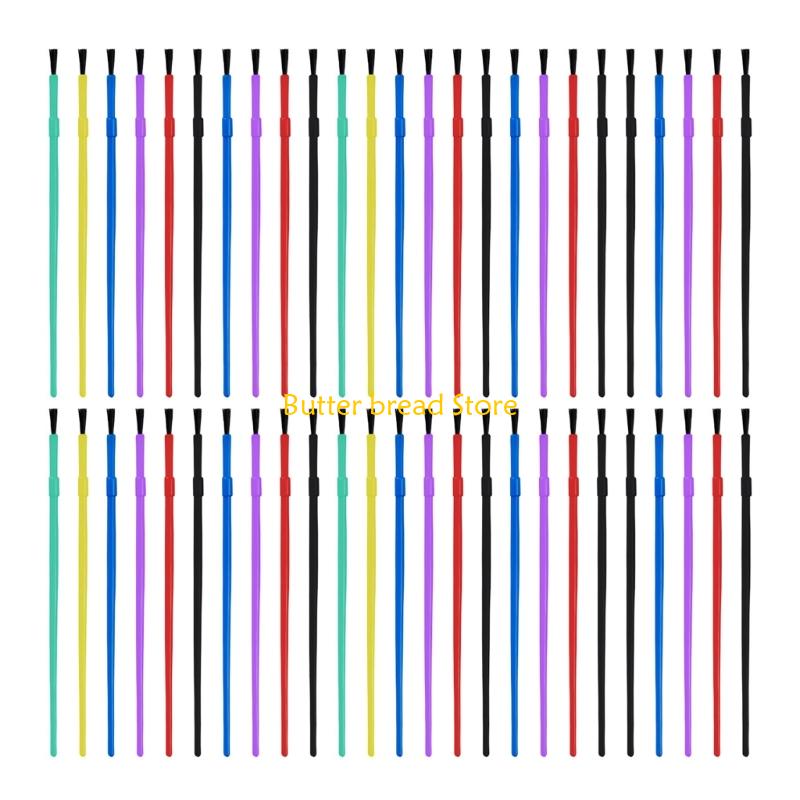 W89C 50 Pcs Paint Brushes Set Watercolor Paint Brushes Small Acrylic Brush Set