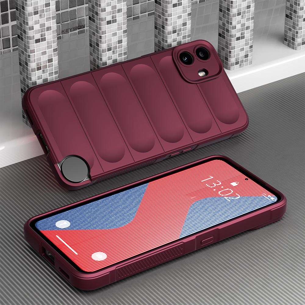 KEYSION Shockproof Matte Case for Nothing CMF Phone 1 Anti-skid Soft Silicone Phone Back Cover for Nothing CMF Phone 1