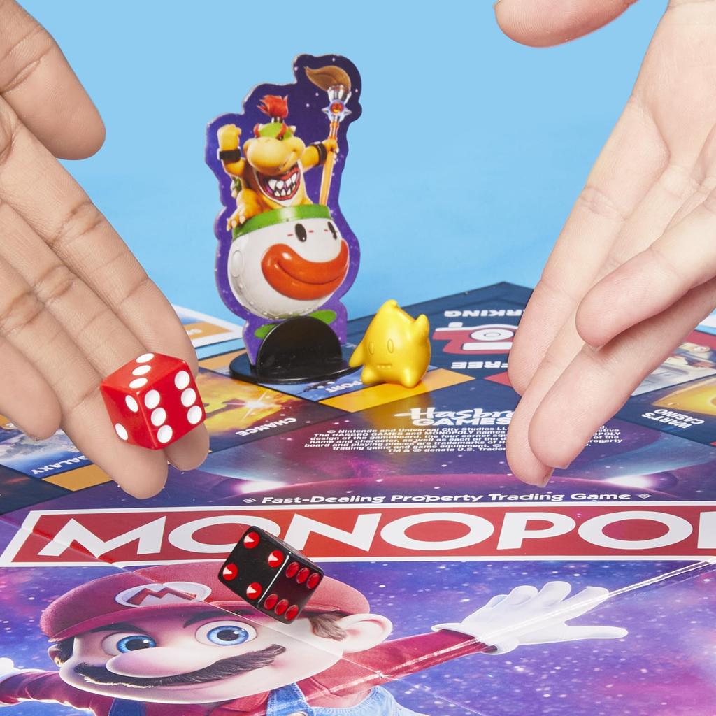 Hasbro Monopoly Board Classic Super The Super Mario Galaxy Ages Family Kids To Authentic Product Game, Game, Mario, Movie, 8+, 2-6 Players, Game,
