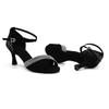 New Diamond Faced Women's Latin Dance Shoes Fashion Wedding Ball Soft Bottom Salsa Ruma Dance Heel Height 7CM