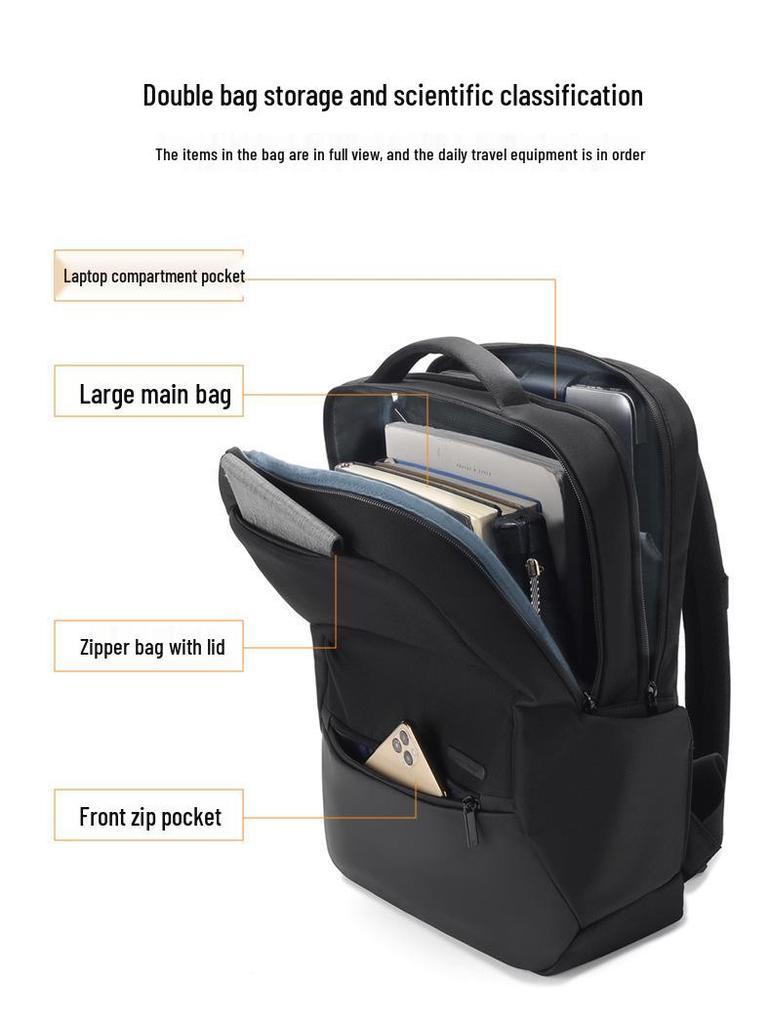 Men's Waterproof Business Backpack - High-End Fashion, Large Capacity, Perfect for Travel and Commute