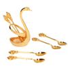 Coffee Spoon Holder Elegant   Zinc Alloy EmNaBossment Design Glossy Bright Color Mirror Polish Coffee Stirrers Holder