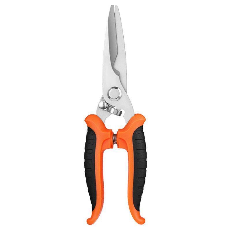 Industrial Grade Stainless Steel Electrician Scissors - 7/8 Inch Tin Snips for Aluminum & Composite Panels