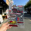 FOR HONDA CBR650R Motorcycle Reflective Stickers Waterproof Decals for Helmet Scooter Fuel Tank Toolbox Racing XL0