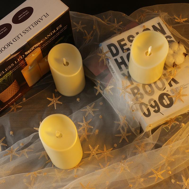 Elektronisches LED-Kerzenlicht Flammenlos Hochzeit Geburtstagsparty Heimdekoration Teelichter Kerzen Lampe Dekoration