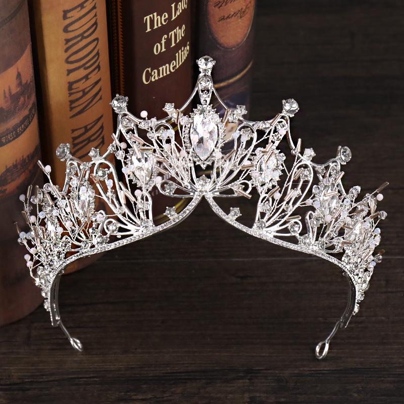 Large Crystal Princess Crown Wedding Dress Dress Accessories Headband Bride's Crown Bride's Ornaments