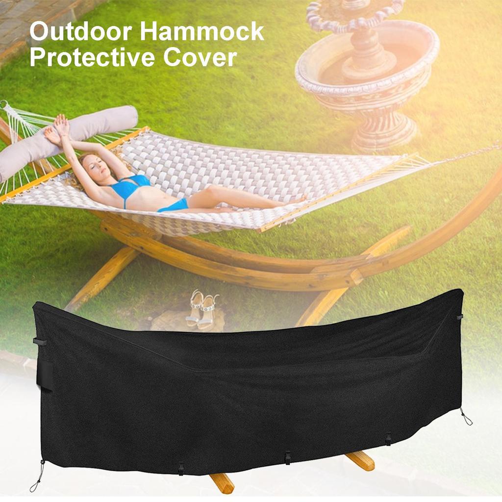 1pc Outdoor Swing Cover Waterproof Outdoor Hammock Cover Windproof Camping Equipment Sleeve Uv Protection 420D Oxford Tarpaulin