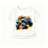 Cartoon Car Print Outdoor Street Kids T-shirt and Shorts Summer Home Casual Outfit Boy and Girl's Sports Set