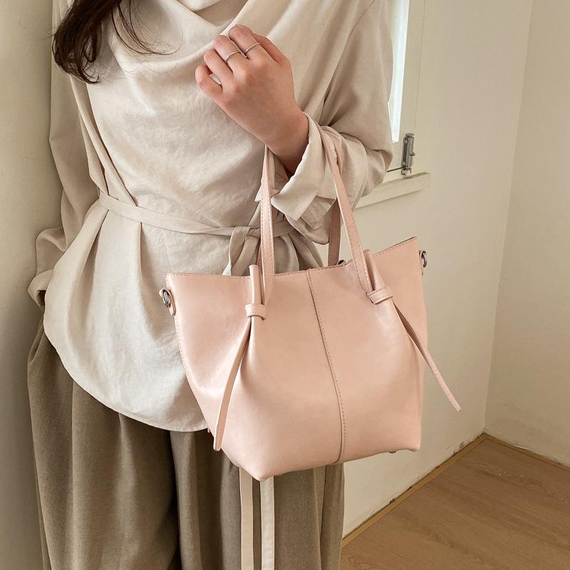 Faux Leather Tote Bag Women Fashi Shoulder Bag with Crossbody Bag for Daily Use
