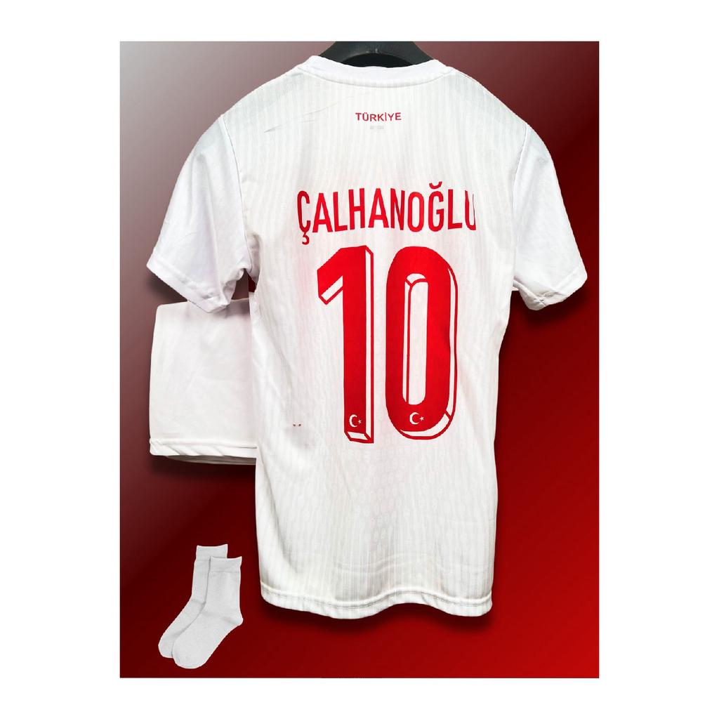 Euro 2024 H.alhanolu-k.aktrkolu White Child Football Place 2 Set Set (jersey-shores-chorap-bilelik)