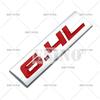 Car Styling 3D Metal Chrome Zinc Alloy Adhensive Emblem 6.0L 6.1L 6.2L 6.4L 7.0L 7.3L Body Trunk Fender Badge Accessory