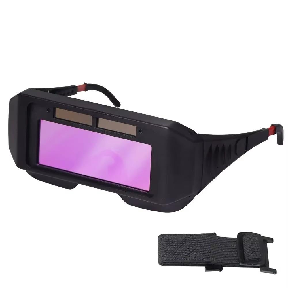 Occhiali da saldatura oscuranti automatici, cambio luce, occhiali protettivi anti-occhi con oscuramento automatico per maschere da saldatura, accessori per occhiali