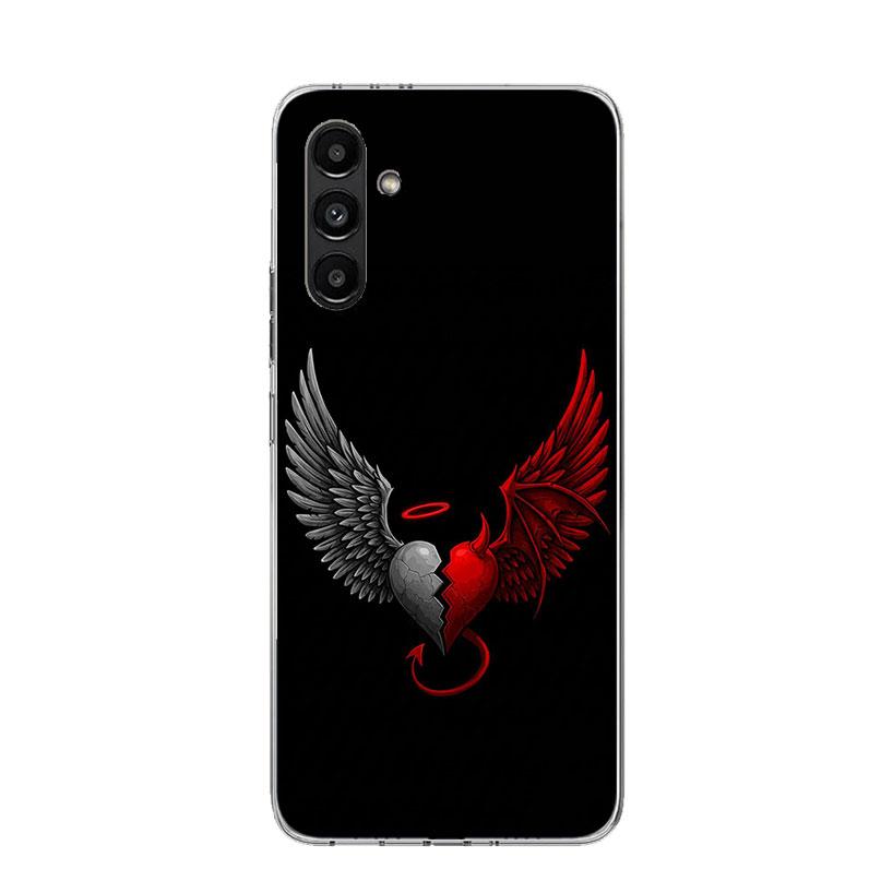 Angel Wings Devil Bad Phone Case For Samsung Galaxy A17 A16 A14 A15 A13 A57 A56 A54 A55 A53 A37 A36 A34 A35 A33 A26 A24 A25 A23