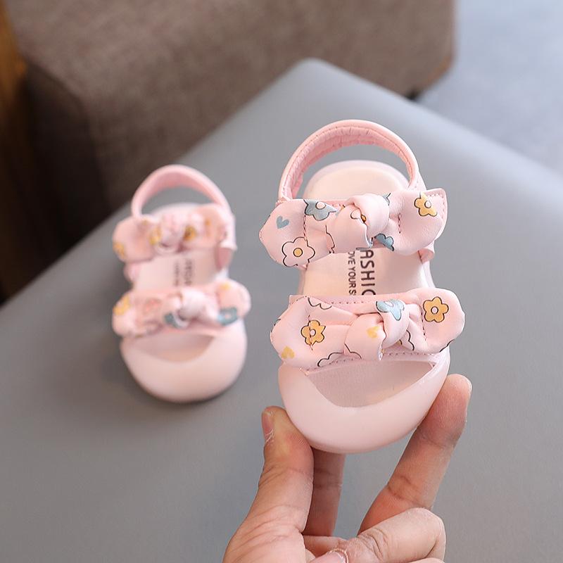 

Sandalias Baby Shoes Children s Sandals 2025 Summer New Baby First Walkers Baby Princess Shoes Soft Sole Girls Shoes Kids Shoes 15 12cm рожевий