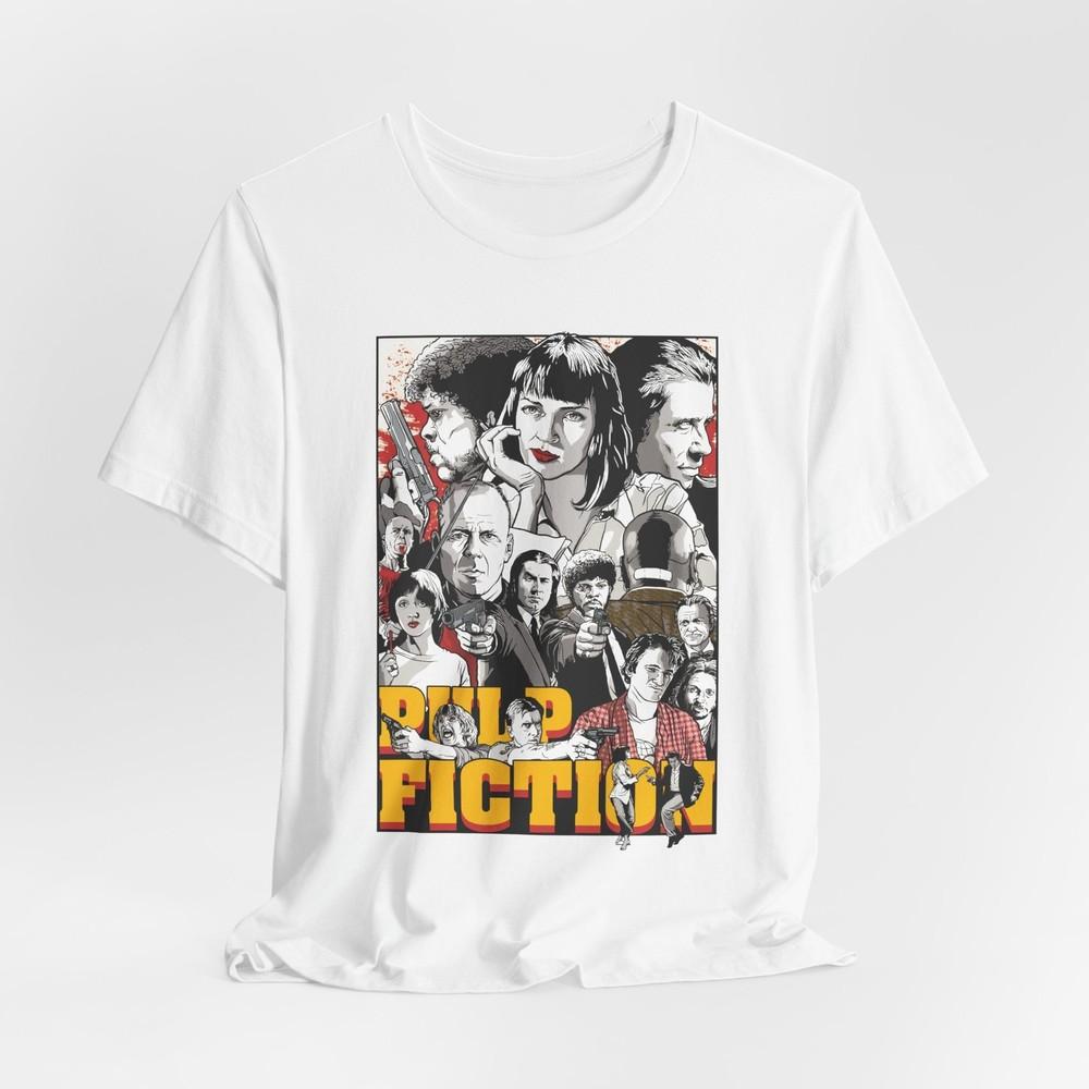 Pulp Fiction Collage Unisex TShirt Graphic Character Art Design Tee S