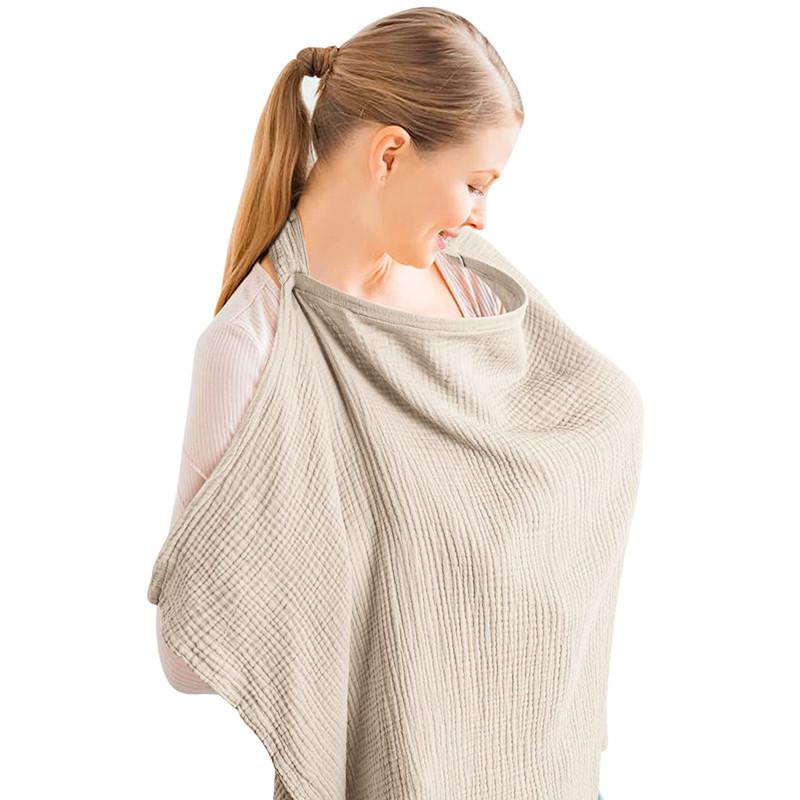 Mother Outing Breastfeeding Cover Cotton Baby Feeding Nursing Covers Adjustable Privacy Breastfeeding Apron Stroller Blanket