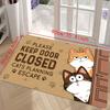 1pc Cat Welcome Doormat Keep Door Closed Cats Planning Escape Doormat Household Machine Indoor Decoration Floor Mat Polyester Mat Mat
