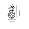 Wrought Iron Pineapple Wall Art Decor, 3D Metal Sculpture for Home Hanging, 1 Piece