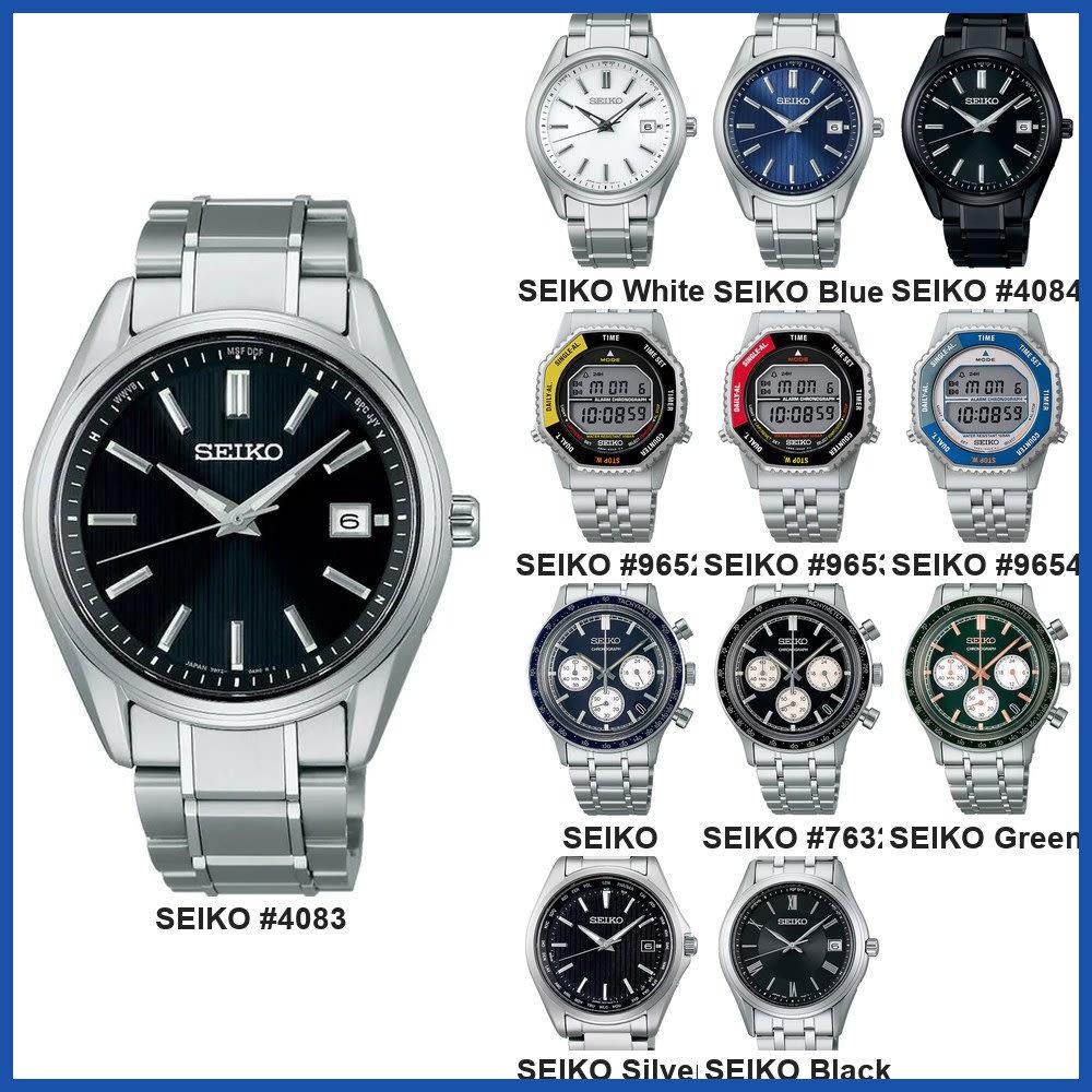 Seiko Men's Solar Wrist Watch - Silver / Black SBTM361 SBTM291 SBTR053 SBTR055 SBTR057 SBJG017 SBJG019 SBJG021 SBTM341 SBTM337 SBTM339 SBTM343 Gift